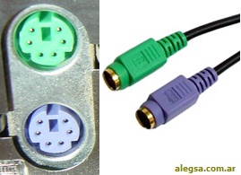 Imagen de un conector PS/2