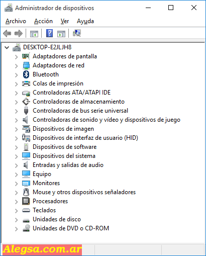 Administrador de Dispositivos de Windows