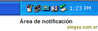 Área de notificaciones