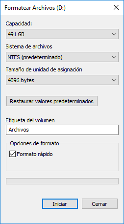 Formatear una unidad en Windows: ir al Explorador de Windows, clic derecho sobre la unidad a formatear y elegir la opción Formatear