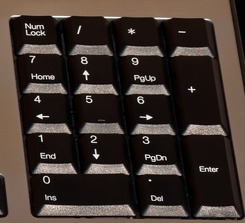 Teclado numérico: Num Lock