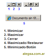 Gráfico del botón de minimizar