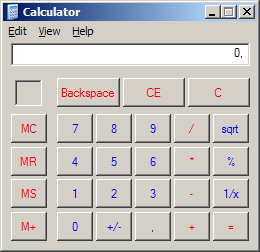 Captura de imagen de la calculadora de Windows