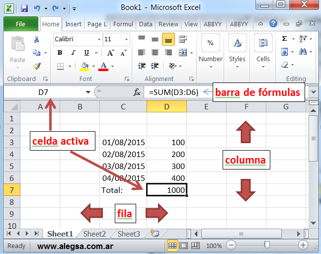 Que es una hoja de calculo