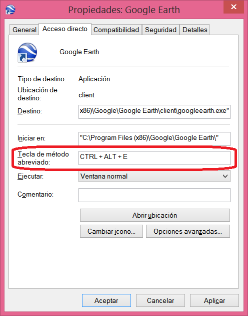 Crear un método abreviado para acceder a un programa en Windows