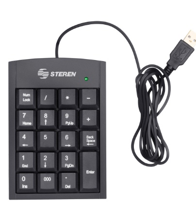 Teclado numérico USB para computadoras