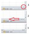 Barra de desplazamiento horizontal desapareció en Excel