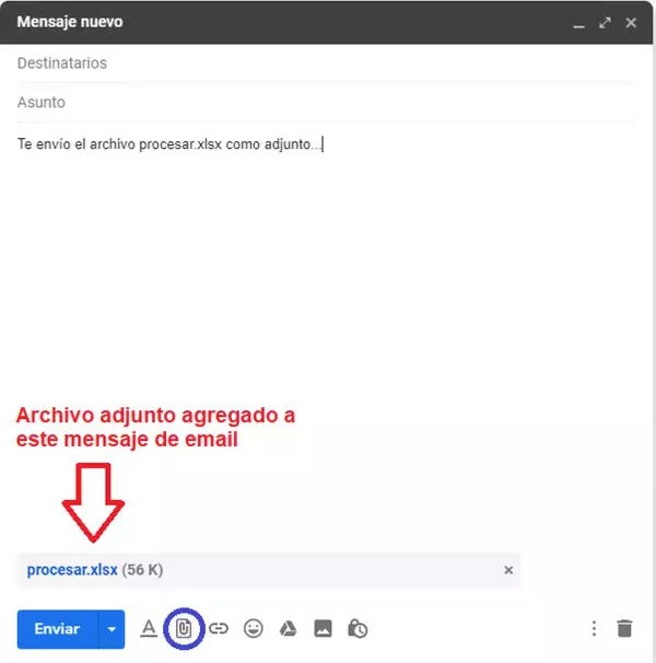 Definición de Archivo adjunto (de e-mail)