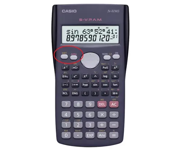 Tengo una calculadora casio fx-82L y no sé como hacer la función del shift, ya que dicha tecla no aparece en mi calculadora, cómo lo puedo hacer