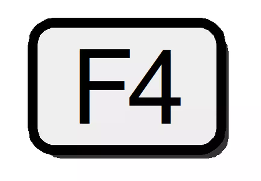 Definición de F4 (tecla de función)