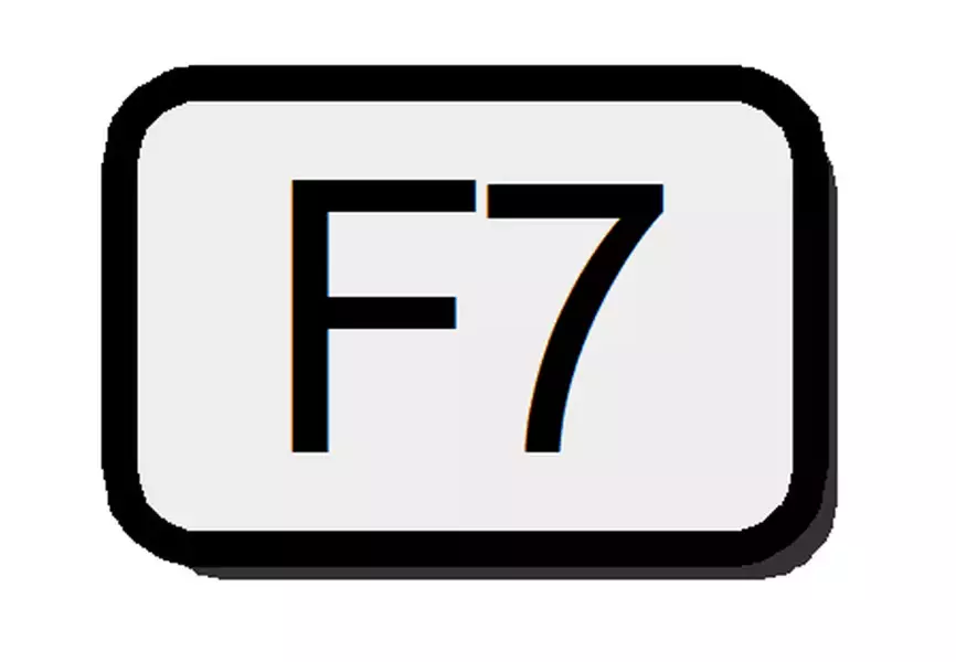 Definición de F7 (tecla de función)