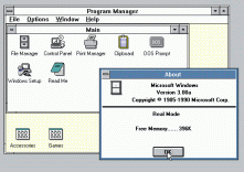 interfaz de Windows 3.0