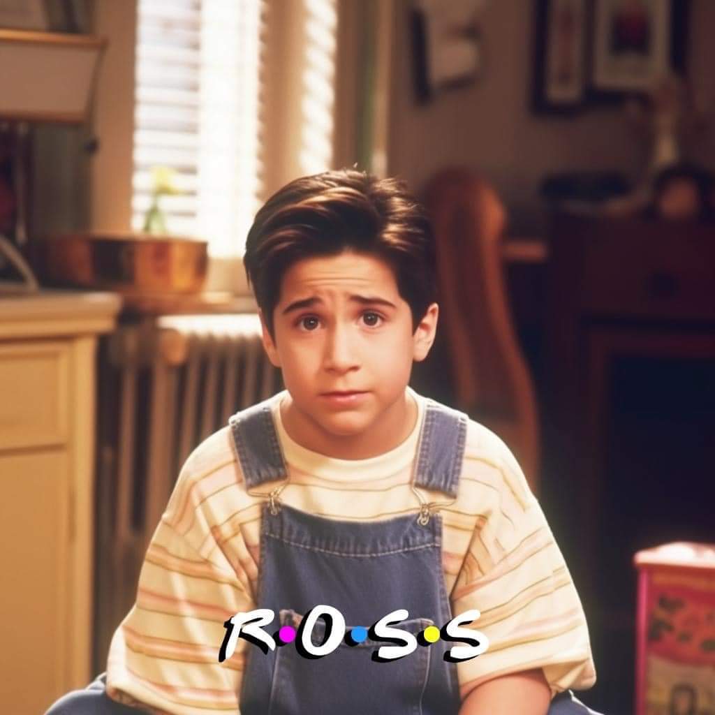 Un adorable Ross de Friends con apenas 5 años