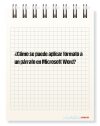 ¿Cómo se puede aplicar formato a un párrafo en Microsoft Word?