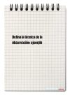 Defina la técnica de la observación: ejemplo