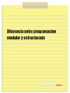 Diferencia entre programacion modular y estructurada
