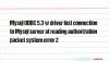 Mysql ODBC 5.3 w driver lost connection to Mysql server at reading authorization packet system error 2