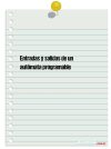 Entradas y salidas de un autómata programable 