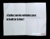 ¿Cuáles son los métodos para actualizar la bios?