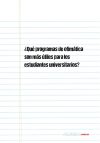 ¿Qué programas de ofimática son más útiles para los estudiantes universitarios?
