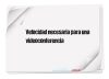 Velocidad necesaria para una videoconferencia
