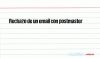 Rechazo de un email con postmaster