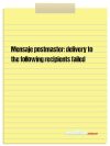 Mensaje postmaster: delivery to the following recipients failed