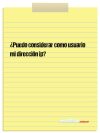¿Puedo considerar como usuario mi dirección ip?