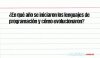 ¿En qué año se iniciaron los lenguajes de programación y cómo evolucionaron?