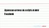 Aparecen errores de scripts al abrir Facebook