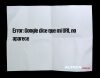 Error: Google dice que mi URL no aparece