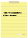 Test de velocidad de internet: 1854 kbps ¿en megas?