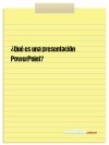 ¿Qué es una presentación PowerPoint?