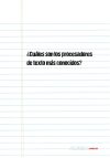 ¿Cuáles son los procesadores de texto más conocidos?