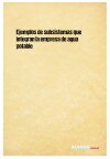 Ejemplos de subsistemas que integran la empresa de agua potable