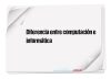 Diferencia entre computación e informática