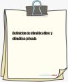 Definicion de ofimática libre y ofimática privada
