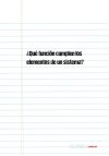 ¿Qué función cumplen los elementos de un sistema?