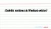 ¿Cuántas versiones de Windows existen?