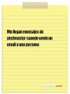 Me llegan mensajes de postmaster cuando envío un email a una persona