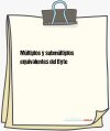 Múltiplos y submúltiplos equivalentes del Byte