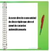 Acceso directo a una unidad de disco rígido que abra el panel de carpetas automáticamente