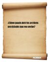 ¿Cómo puedo abrir los archivos encriptados que me envían?