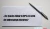 ¿Se puede dañar la UPS en caso de sobrecarga eléctrica?