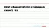 Cómo se llama el software instalado en la memoria rom