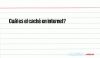 Cuál es el caché en internet?