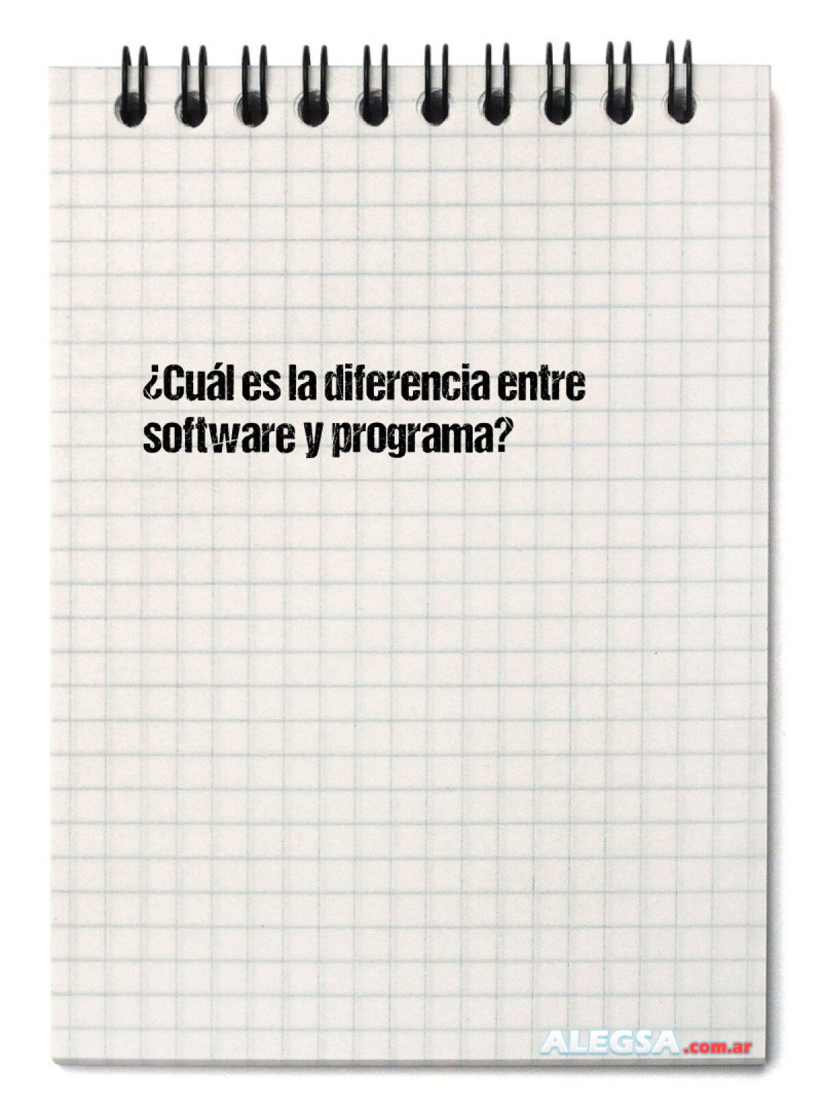 ¿Cuál es la diferencia entre software y programa?