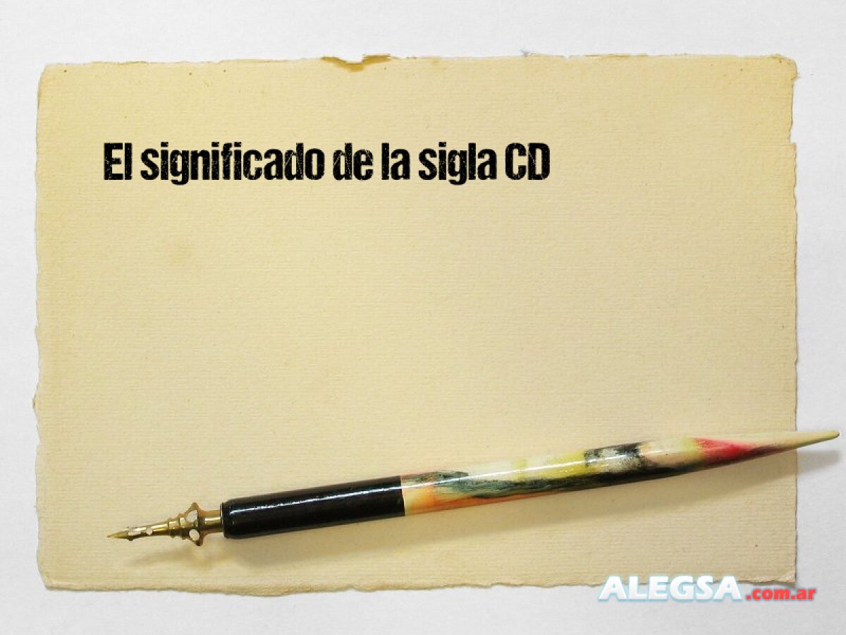 El significado de la sigla CD