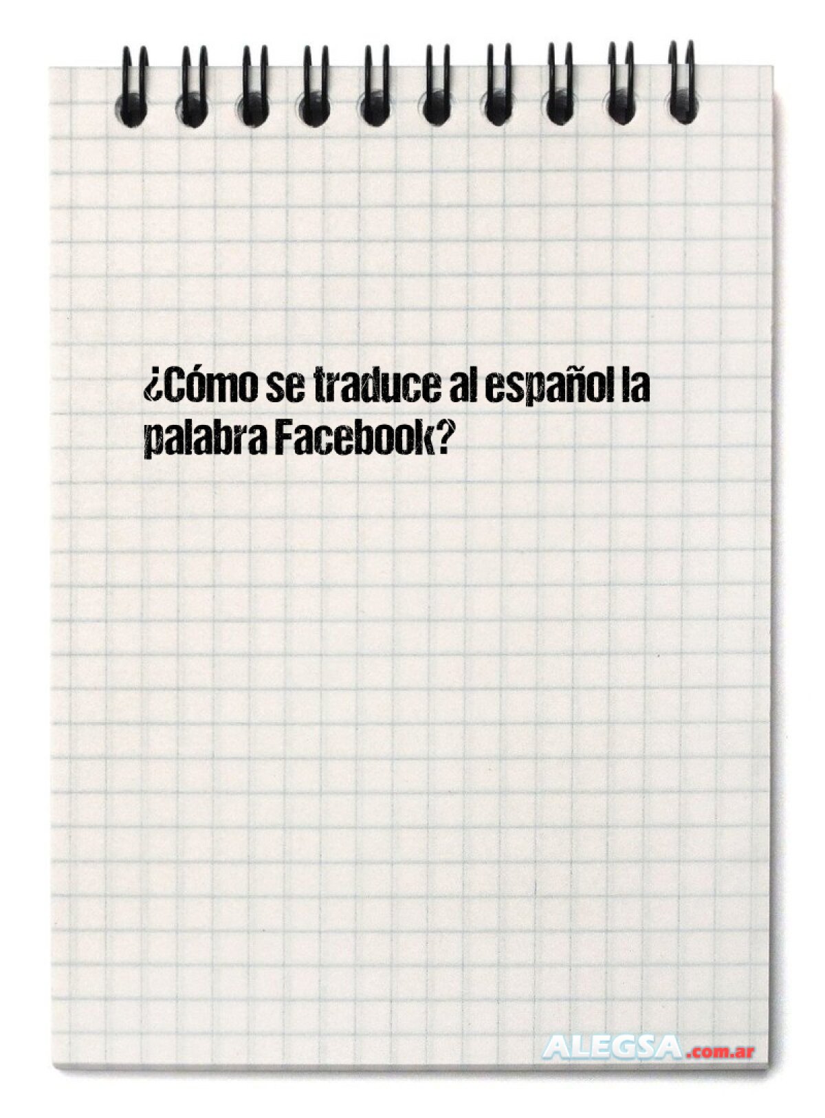 ¿Cómo se traduce al español la palabra Facebook?