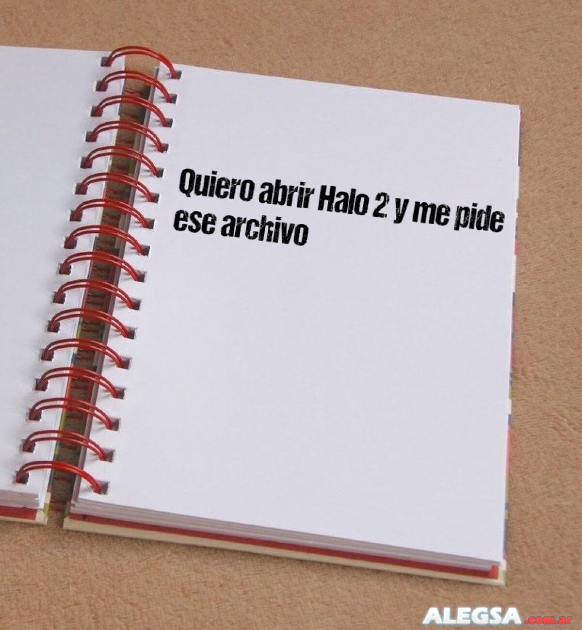 Quiero abrir Halo 2 y me pide ese archivo